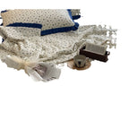 Bedding Set Cotton Percale Floral Print Gathered Frill
