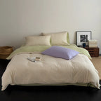 Bedding Set Cotton Percale Pinstripe Reversible