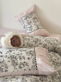 Bedding Set Cotton Percale Toile Print 4-Piece