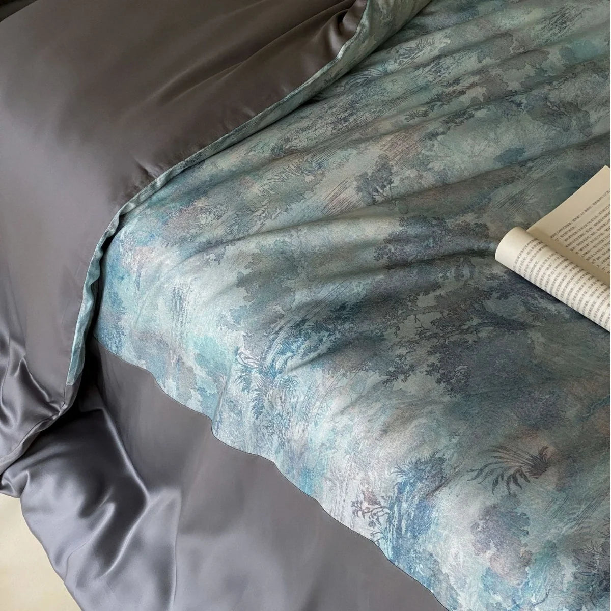 Bedding Set Cotton Satin Breathable 4-Piece