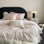 Bedding Set Cotton Satin Breathable Butterfly Embroidery