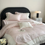 Bedding Set Cotton Satin Breathable Butterfly Embroidery