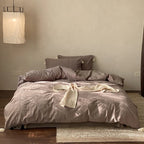 Bedding Set Cotton Satin Breathable Easy-Care