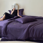 Bedding Set Cotton Satin Breathable Hidden Zipper