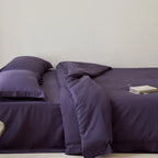 Bedding Set Cotton Satin Breathable Hidden Zipper