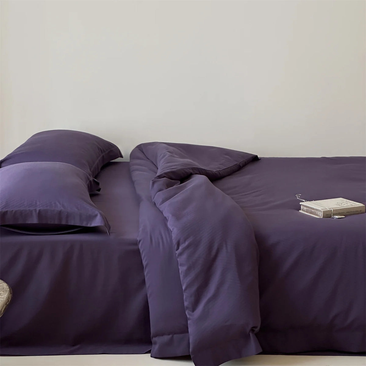 Bedding Set Cotton Satin Breathable Hidden Zipper