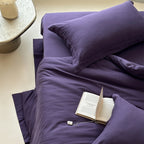 Bedding Set Cotton Satin Breathable Hidden Zipper