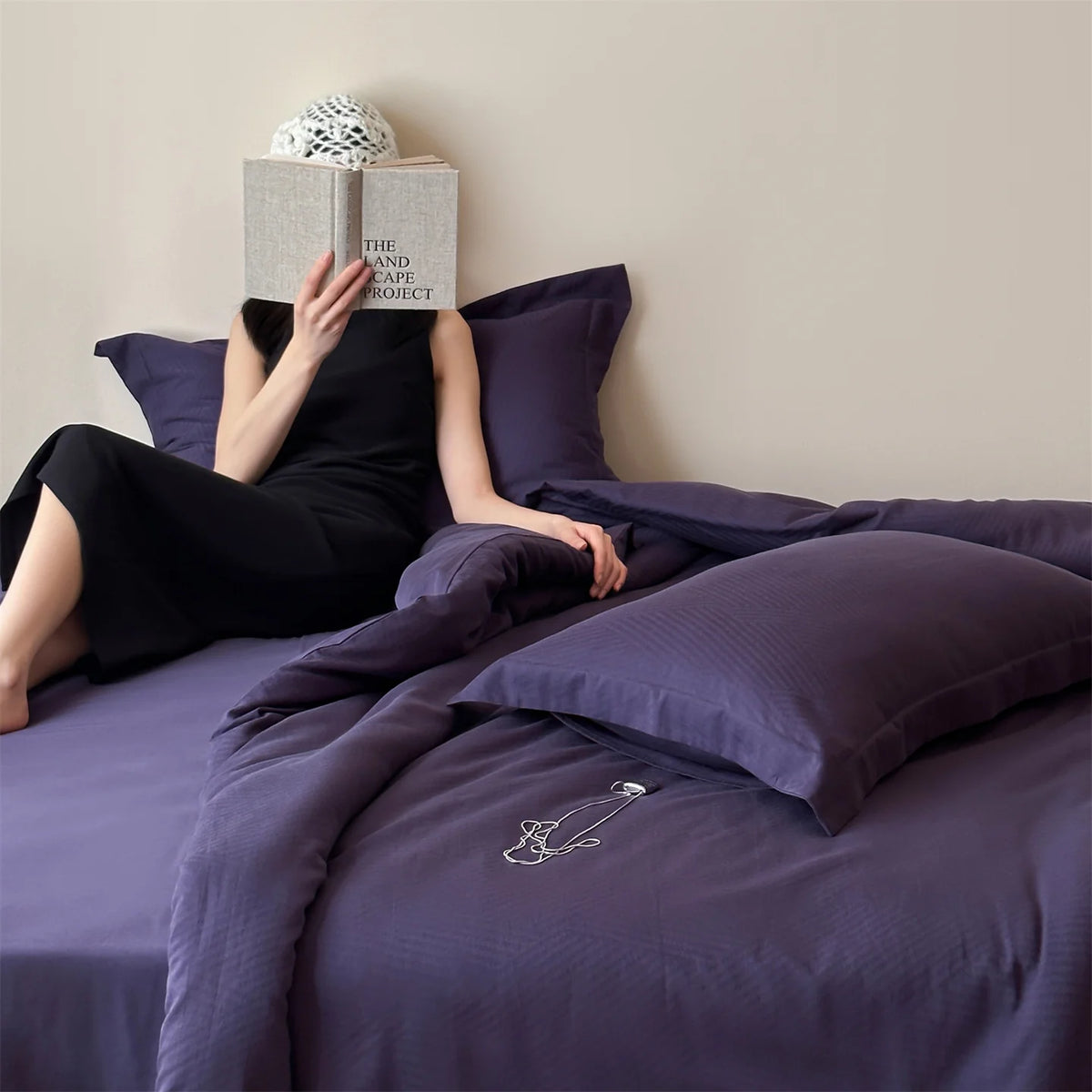 Bedding Set Cotton Satin Breathable Hidden Zipper