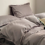 Bedding Set Cotton Satin Fine Piped Edges 4-Piece