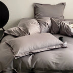 Bedding Set Cotton Satin Fine Piped Edges 4-Piece