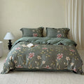 Bedding Set Cotton Satin Floral Watercolor 4-Piece