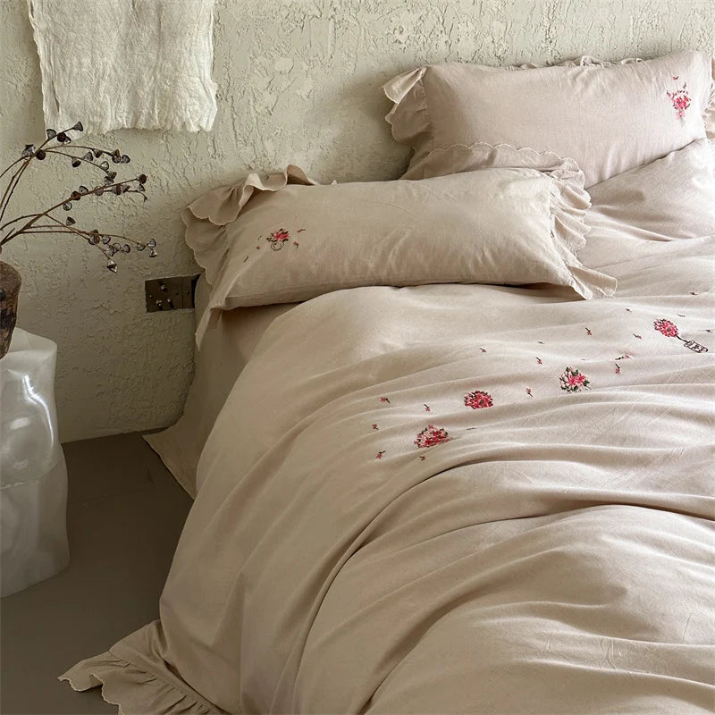 Bedding Set Cotton Satin Hotel Closure