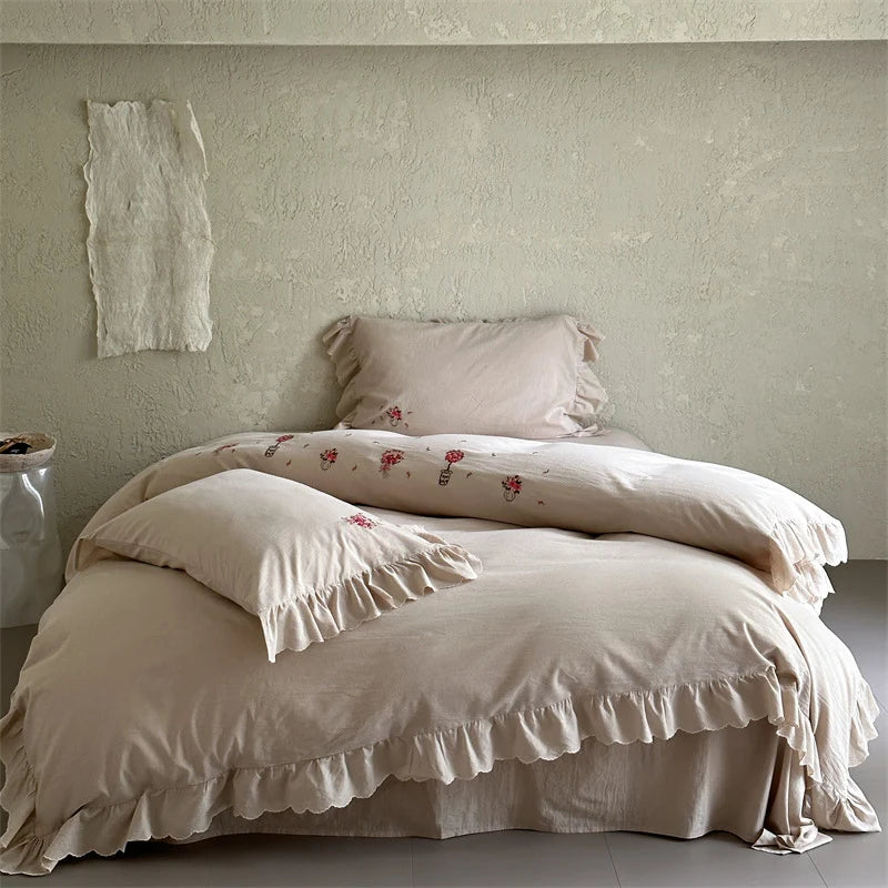 Bedding Set Cotton Satin Hotel Closure