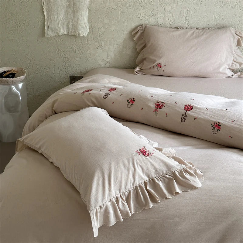 Bedding Set Cotton Satin Hotel Closure