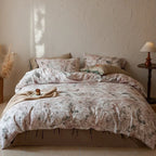 Bedding Set Cotton Satin Hotel Closure & Duvet Ties