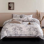 Bedding Set Cotton Satin Hotel Closure & Duvet Ties