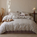Bedding Set Cotton Satin Hotel Closure & Duvet Ties