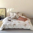 Bedding Set Cotton Satin Hotel Closure & Duvet Ties