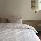 Bedding Set Cotton Satin Jacquard Floral 4-Piece