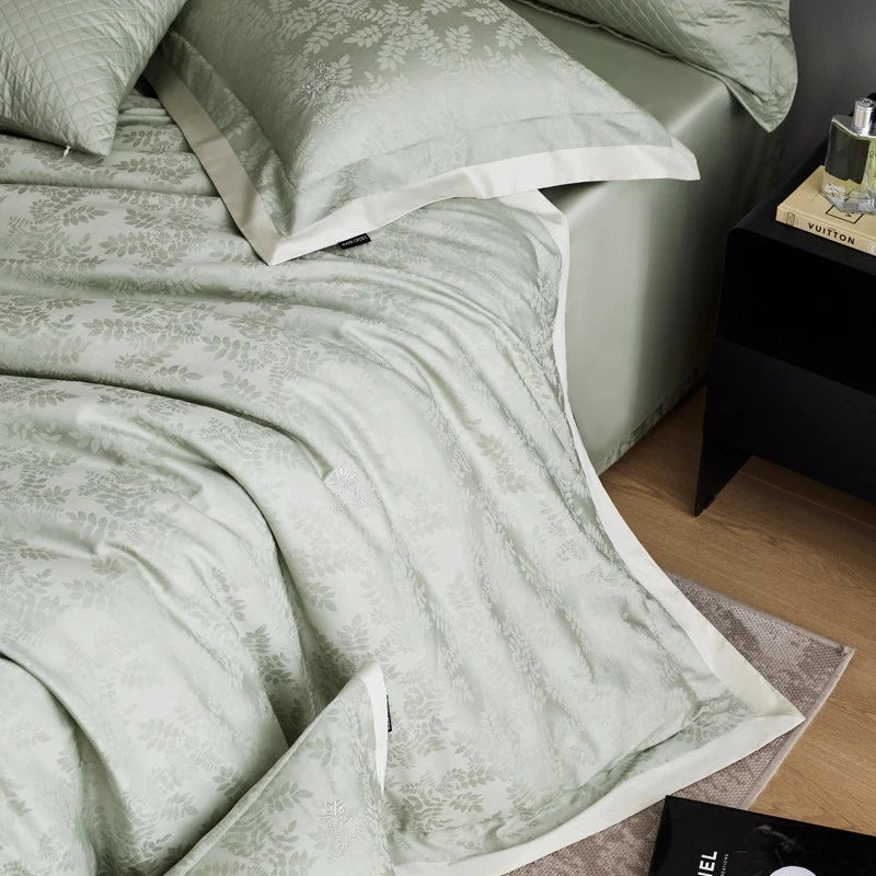 Bedding Set Cotton Satin Jacquard Hotel Closure