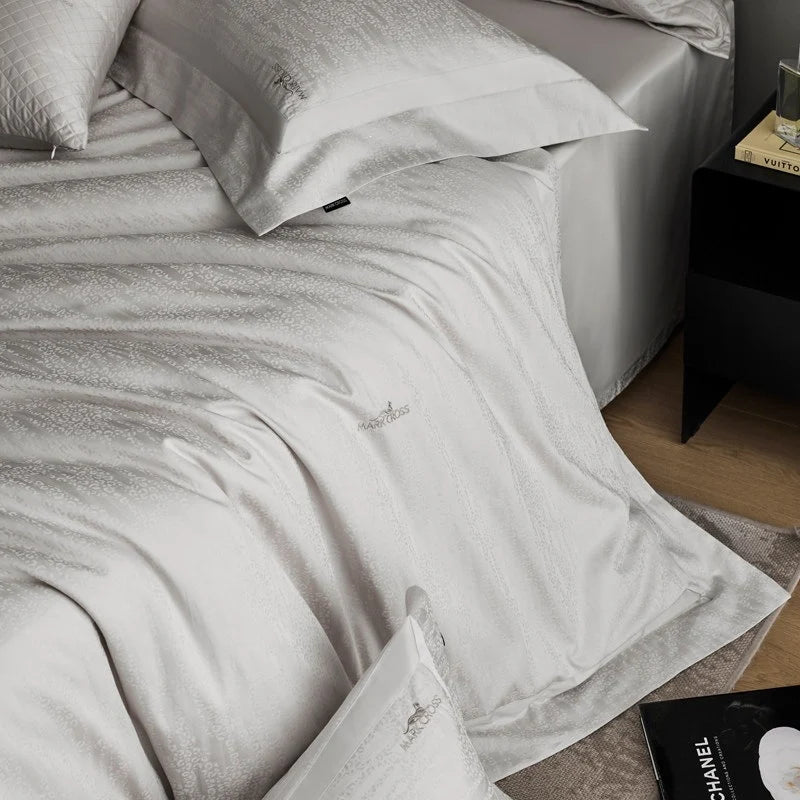 Bedding Set Cotton Satin Jacquard Hotel Closure