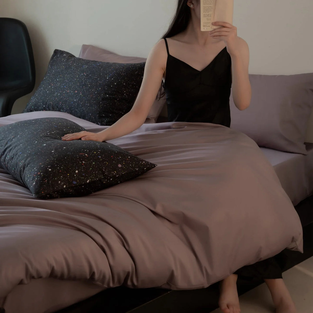 Bedding Set Cotton Satin Soft Breathable