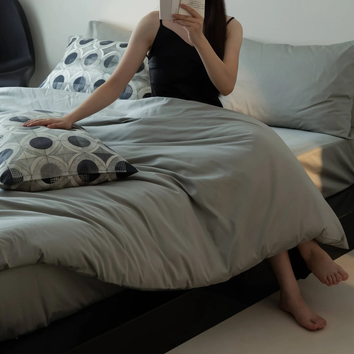 Bedding Set Cotton Satin Soft Breathable