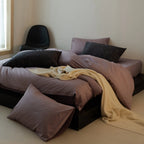 Bedding Set Cotton Satin Soft Breathable