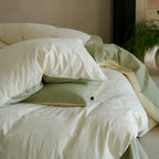 Bedding Set Cotton Satin Subtle Jacquard Machine Washable
