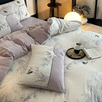 Bedding Set Embroidered Butterfly Breathable Machine Washable