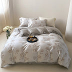 Bedding Set Fine Cotton Satin Reversible 4-Piece