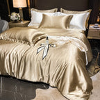 Bedding Set High-Count Silk Satin All-Season 4-Piece