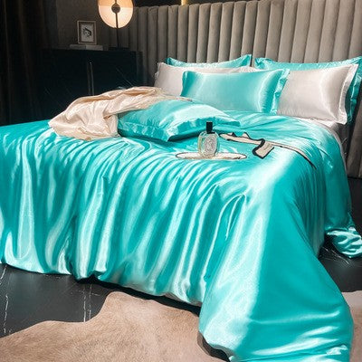 Bedding Set High-Count Silk Satin All-Season 4-Piece