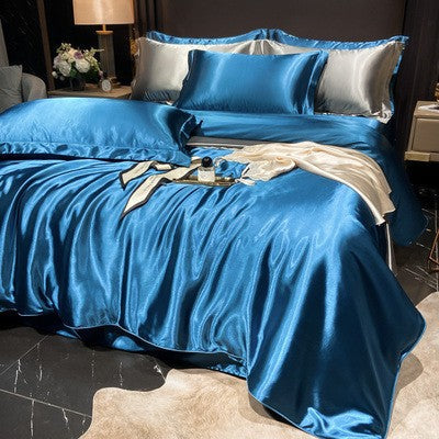 Bedding Set High-Count Silk Satin All-Season 4-Piece