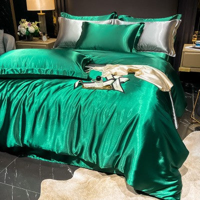 Bedding Set High-Count Silk Satin All-Season 4-Piece