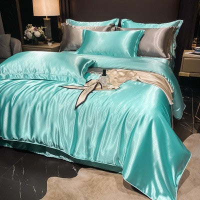 Bedding Set High-Count Silk Satin All-Season 4-Piece