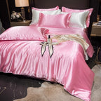 Bedding Set High-Count Silk Satin All-Season 4-Piece