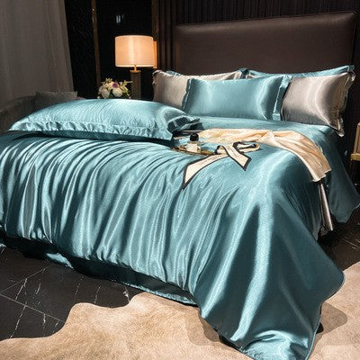 Bedding Set High-Count Silk Satin All-Season 4-Piece