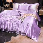 Bedding Set High-Count Silk Satin All-Season 4-Piece
