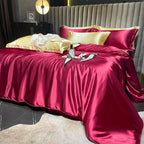 Bedding Set High-Count Silk Satin All-Season 4-Piece