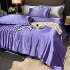 Bedding Set High-Count Silk Satin All-Season 4-Piece