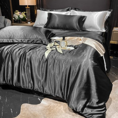 Bedding Set High-Count Silk Satin All-Season 4-Piece