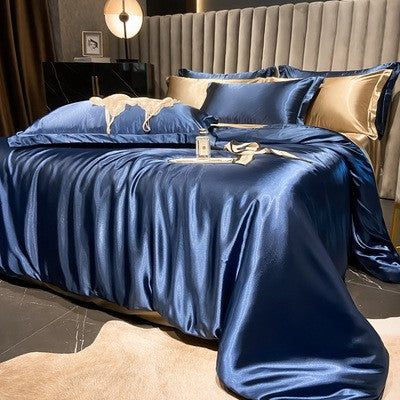 Bedding Set High-Count Silk Satin All-Season 4-Piece
