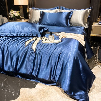 Bedding Set High-Count Silk Satin All-Season 4-Piece
