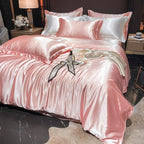Bedding Set High-Count Silk Satin All-Season 4-Piece