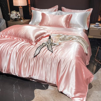 Bedding Set High-Count Silk Satin All-Season 4-Piece
