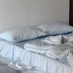 Bedding Set Integrated Bed Skirt Washed Tencel Satin