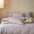 Bedding Set Jacquard Floral Breathable Cotton 4-Piece