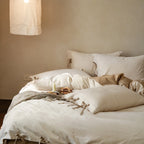 Bedding Set Jacquard Floral Breathable Cotton 4-Piece