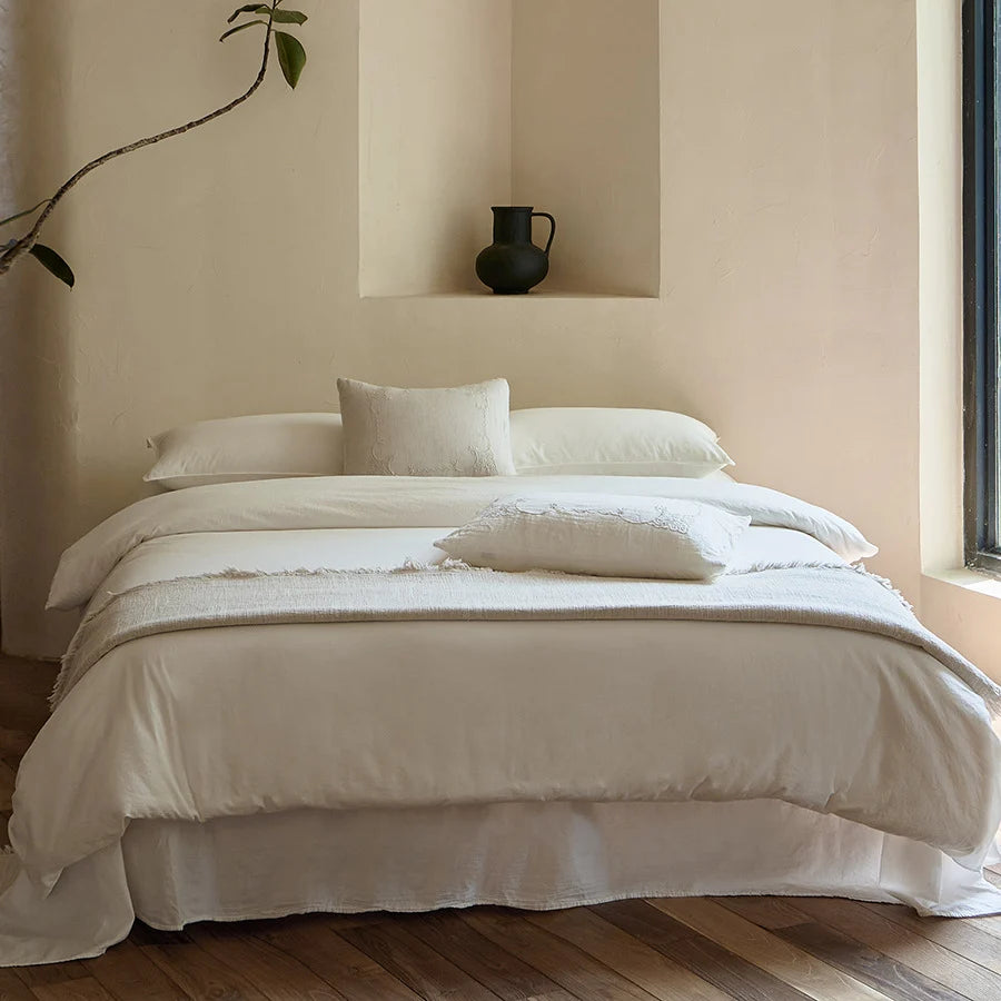 Bedding Set Linen Breathable Hypoallergenic 4-Piece